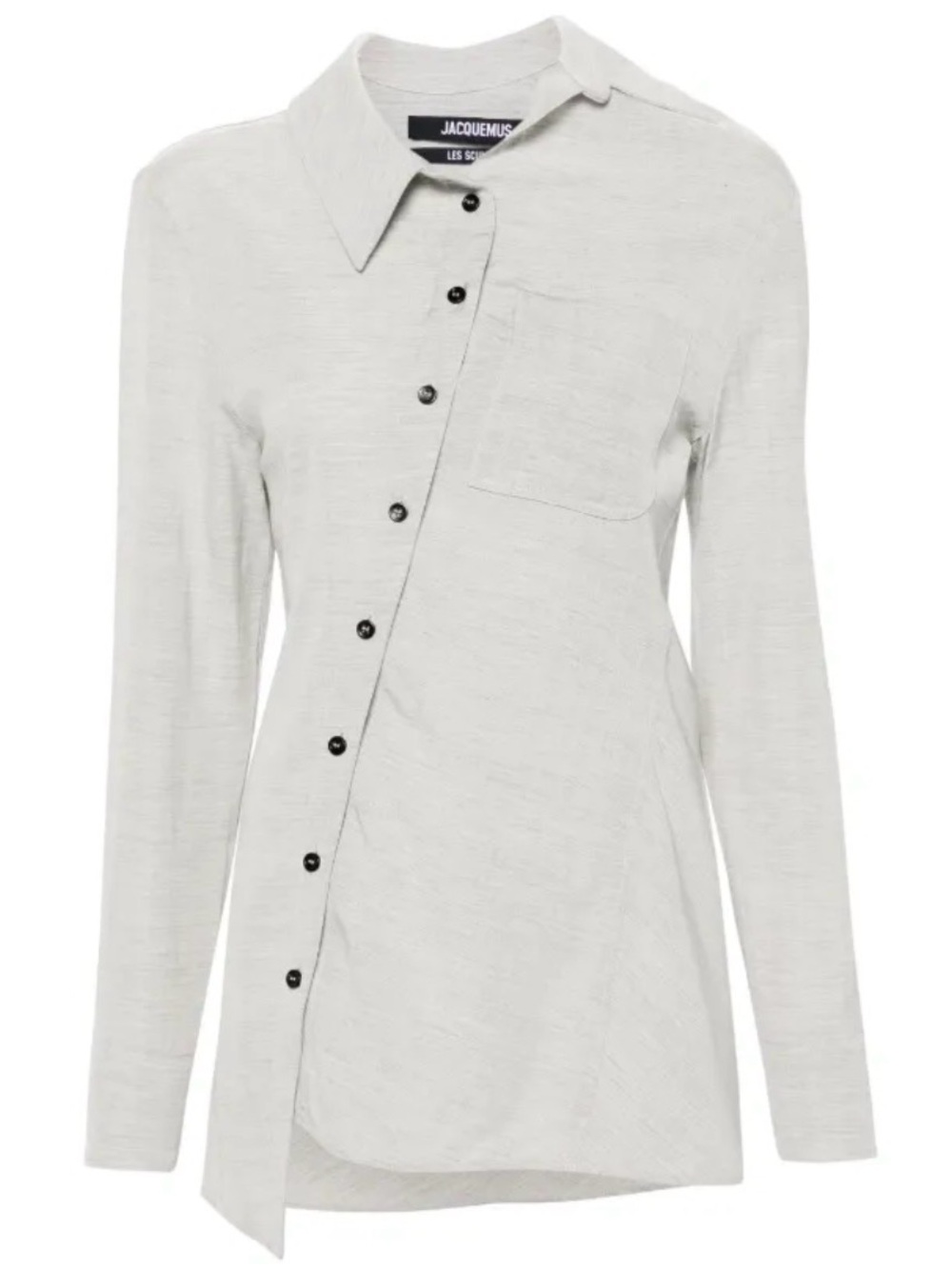 Jacquemus La chemise Pablo asymmetric shirt Gray BNWT